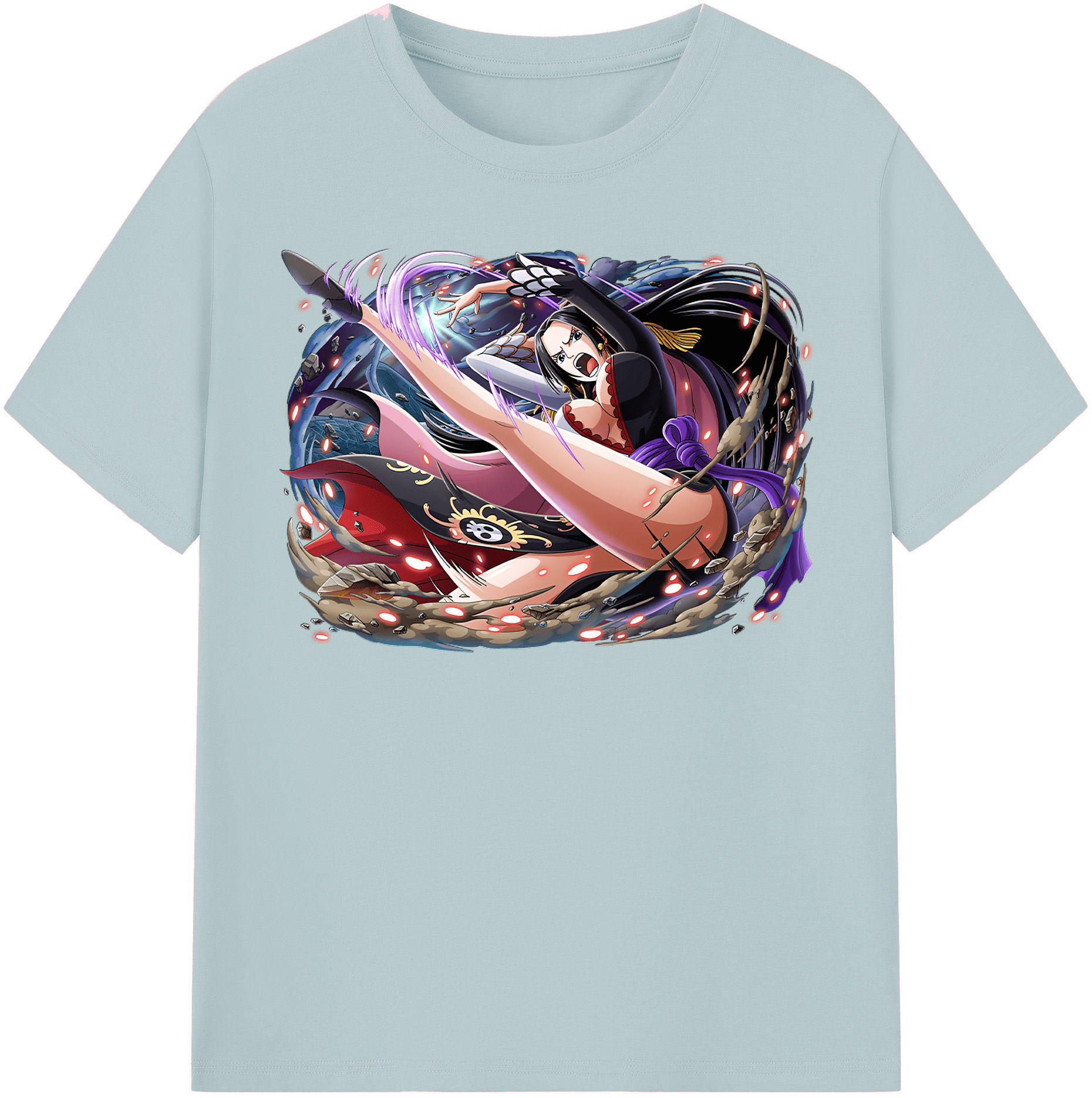 ワンピース ボア・ハンコック ONE PIECE Boa·Hancock 綿100％半袖Tシャツ（フロントプリント）